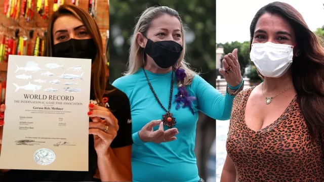 Gerusa Methner, Mari Sousa e Márcia Rebeca (da esq. à dir.) são destaque no turismo amazonense. — Foto: Divulgação/Amazonastur