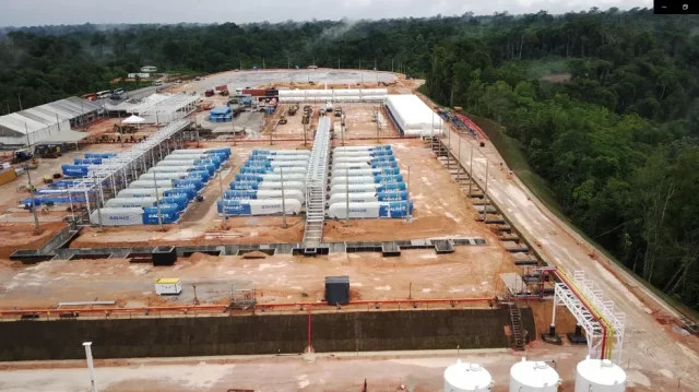 6746671A-80E9-4BD9-959D-DCFE8EF7BB5A UTE Azulão ficará localizada no município de Silves, no interior do Amazonas. — Foto: Divulgação/Eneva
