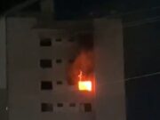 Cachorro morre durante incêndio em apartamento de condomínio no bairro Dom Pedro, em Manaus