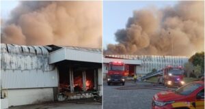 incêndio de grandes proporções atinge fábrica da Colcci em SC
